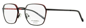 Morel Oga Skiva Eyeglasses 10165O NR10 Black/Red 51mm